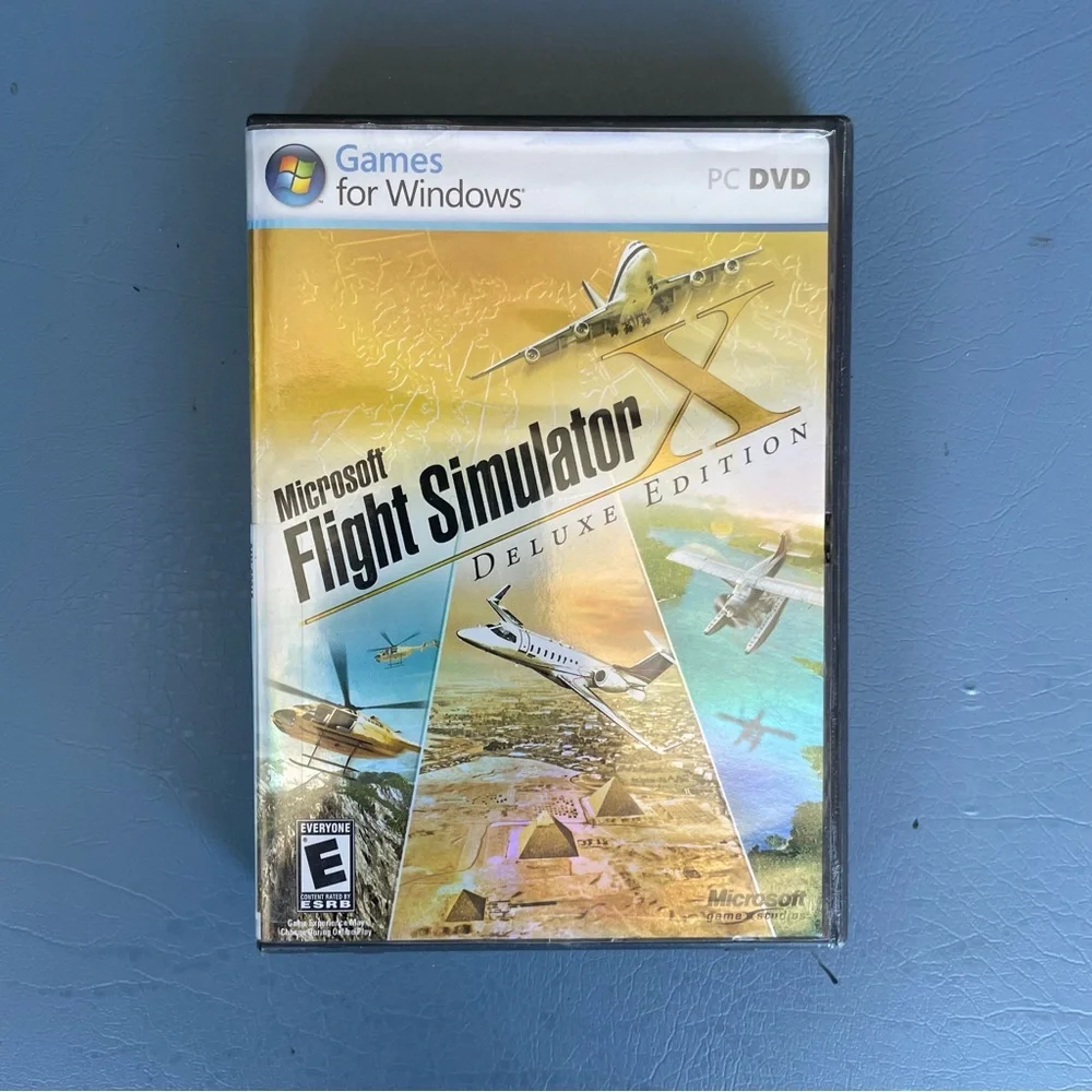 Microsoft Flight Simulator X Deluxe PC DVD Complete 2 Disc FSX